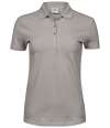 T145 145 Tee Jays Ladies Luxury Stretch Polo Shirt Stone colour image